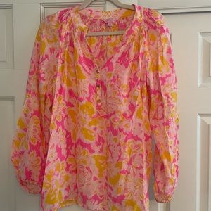 Lilly Pulitzer Elsa Silk Blouse